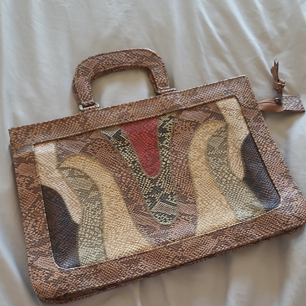 Vintage Animal Skin Handbag